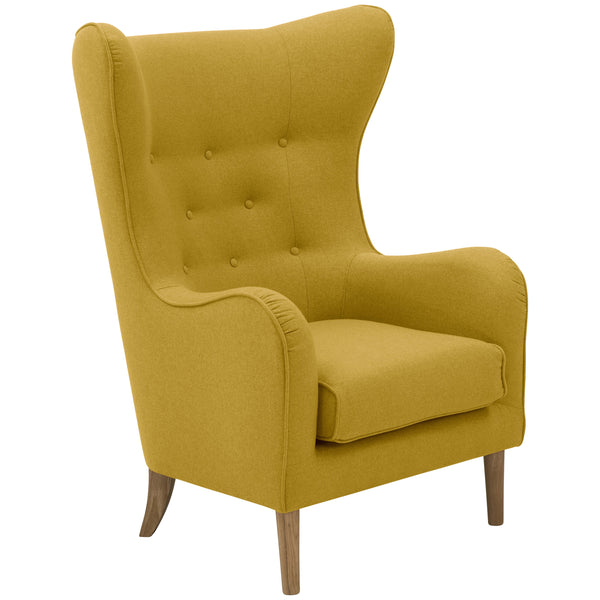 Max Winzer wingback chair Miriam yellow