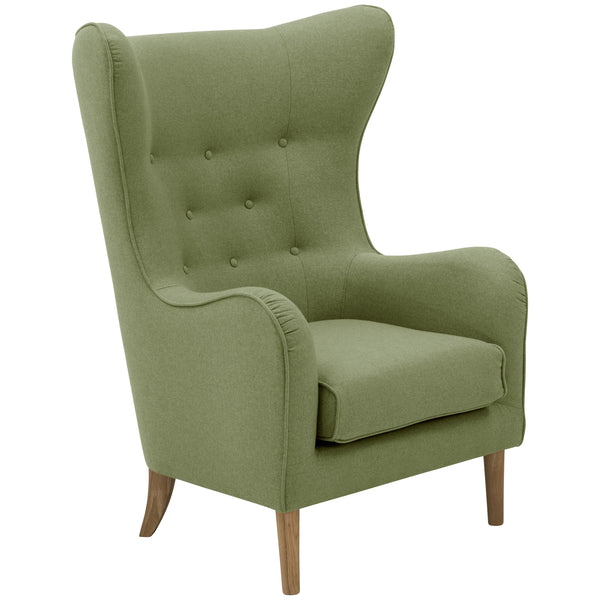 Max Winzer wingback chair Miriam green