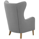 Fauteuil à oreilles Miriam de Max Winzer gris clair