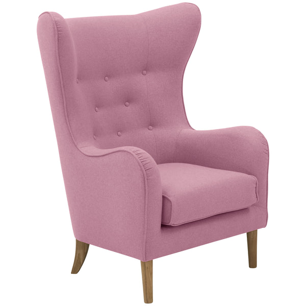 Max Winzer wingback chair Miriam rosé