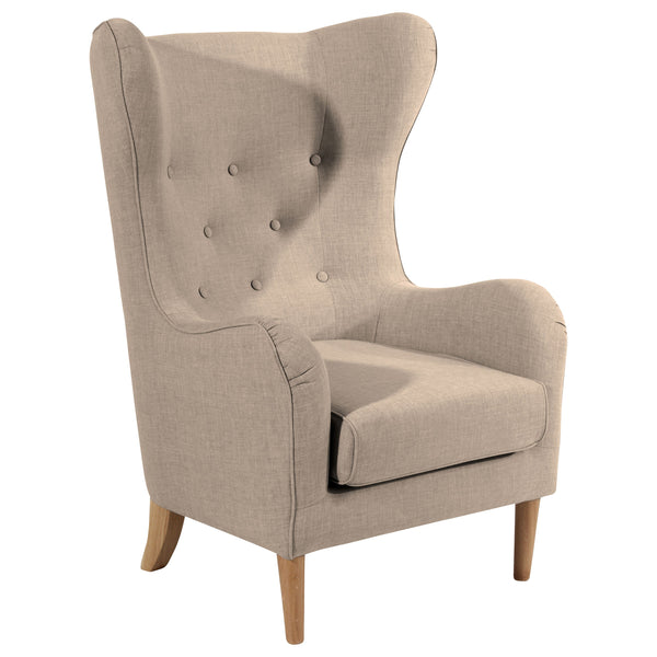 Max Winzer wingback chair Miriam sand