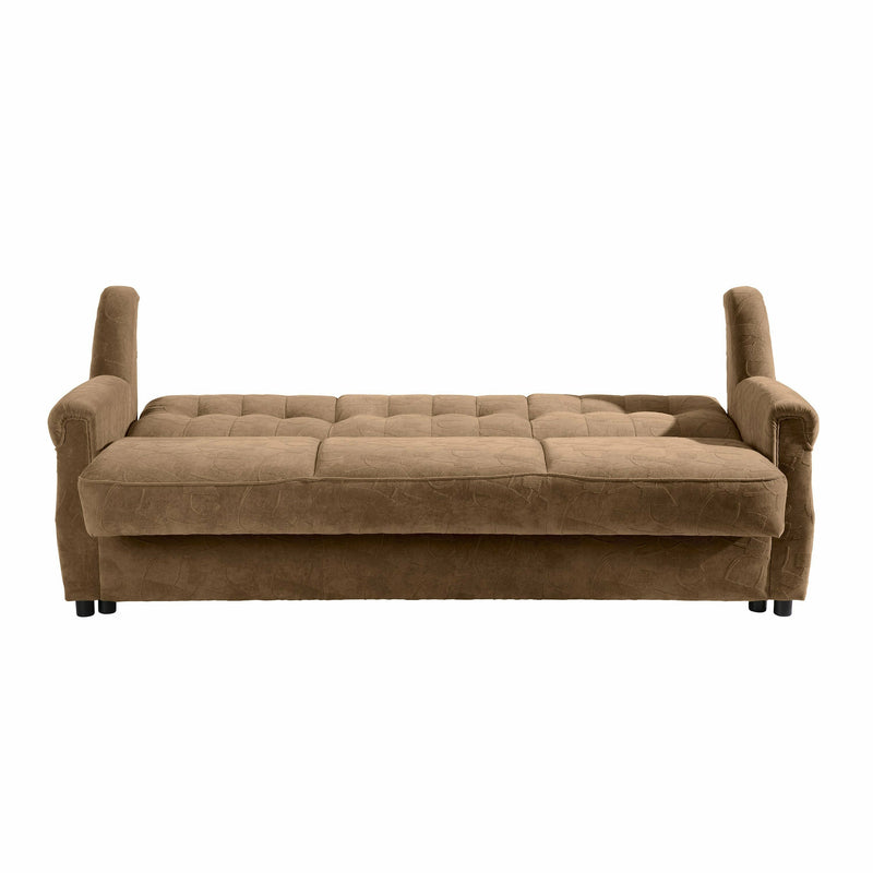 Max Winzer Sofa 3-Sitzer mit Bettfunktion Moldau braun
