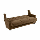 Max Winzer Sofa 3-Sitzer mit Bettfunktion Moldau braun