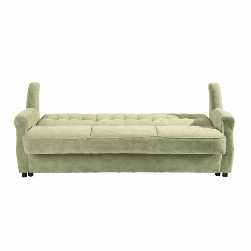Max Winzer 3-seater sofa with bed function Moldau green