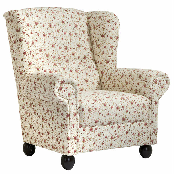 Max Winzer Ohrenbackensessel Monarch geblümt beige