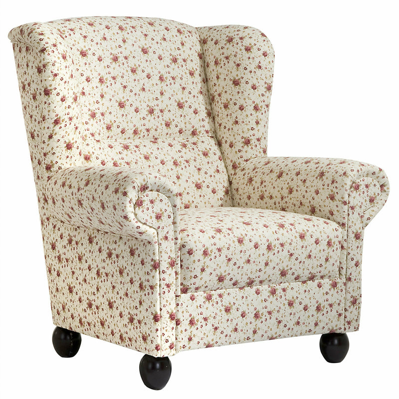 Max Winzer Ohrenbackensessel Monarch geblümt beige