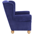 Fauteuil à oreilles Max Winzer Monarch bleu