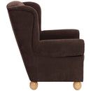 Fauteuil à oreilles Max Winzer Monarch marron