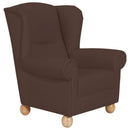 Fauteuil à oreilles Max Winzer Monarch marron