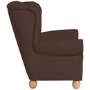 Fauteuil à oreilles Max Winzer Monarch marron
