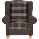 Fauteuil à oreilles Max Winzer Monarch marron