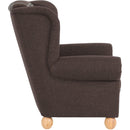 Fauteuil à oreilles Max Winzer Monarch marron