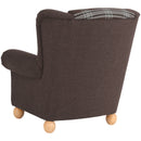 Fauteuil à oreilles Max Winzer Monarch marron