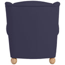 Fauteuil à oreilles Max Winzer Monarch bleu foncé