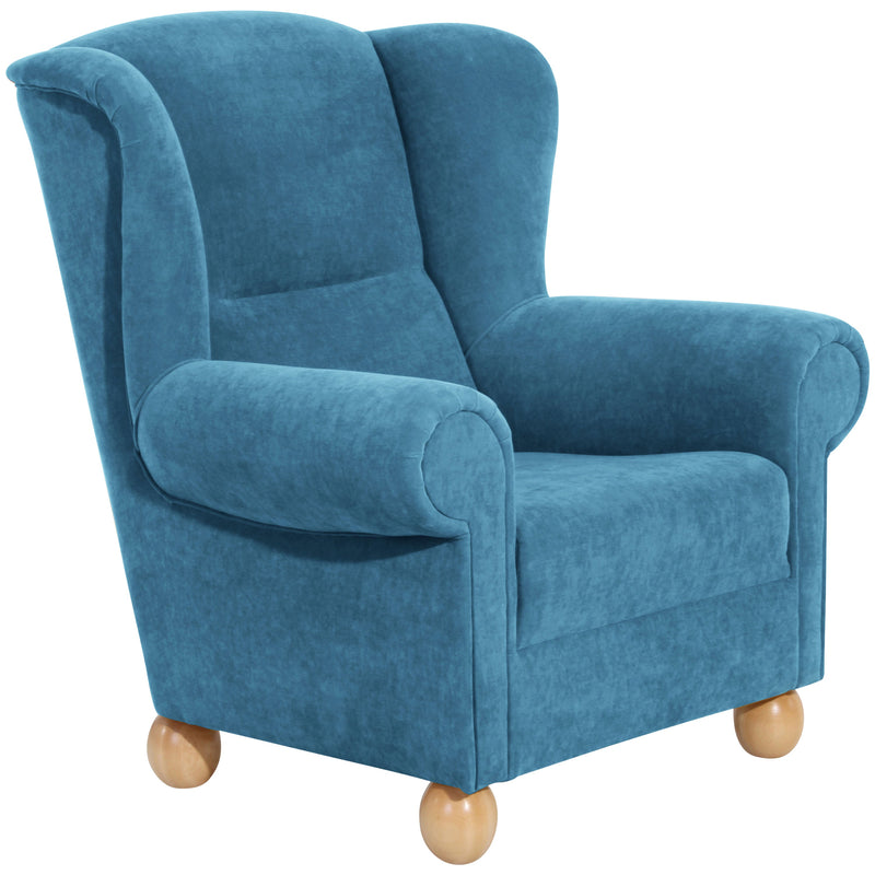 Max Winzer Ohrenbackensessel Monarch petrol