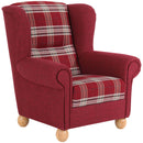 Fauteuil à oreilles Max Winzer Monarch rouge