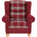 Fauteuil à oreilles Max Winzer Monarch rouge