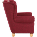 Fauteuil à oreilles Max Winzer Monarch rouge