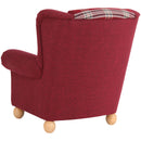 Fauteuil à oreilles Max Winzer Monarch rouge