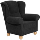 Max Winzer wingback chair Monarch black