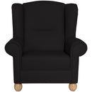 Max Winzer wingback chair Monarch black