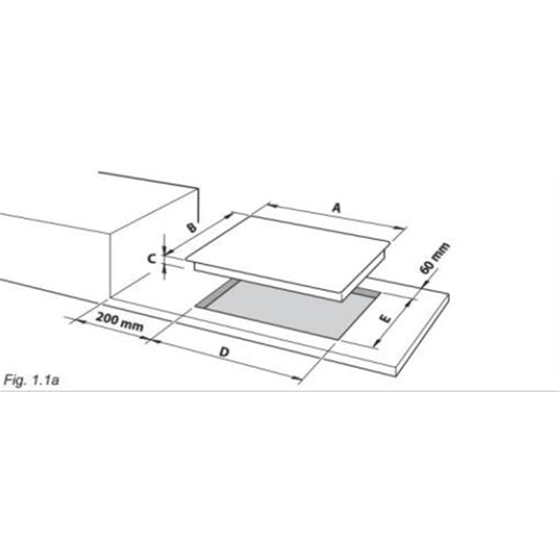 DeLonghi - NSL 590D NCM-BK - gas hob 90 cm - 5 burners