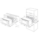 DeLonghi - NSM90 MX-BK - Built-in oven 90 cm - 9 functions - Touch Control