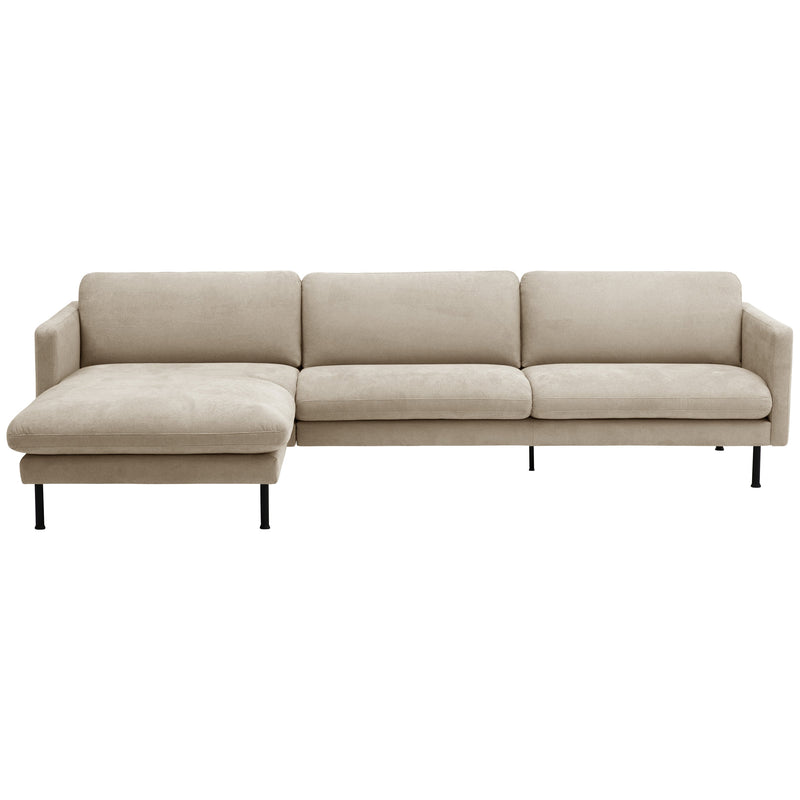 Max Winzer Longchair links mit Sofa 2,5-Sitzer rechts Nathan beige