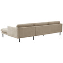 Canapé Max Winzer 2,5 places gauche avec méridienne droite Nathan beige