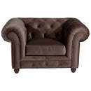 Fauteuil Orléans marron Max Winzer