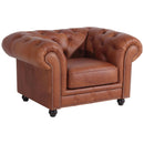 Fauteuil Max Winzer Orleans cognac