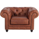 Fauteuil Max Winzer Orleans cognac