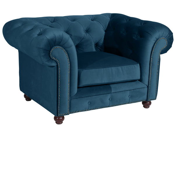 Max Winzer armchair Orleans petrol