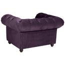 Fauteuil Max Winzer Orleans violet