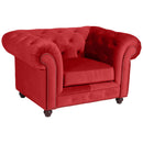 Fauteuil Max Winzer Orleans rouge