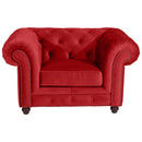Fauteuil Max Winzer Orleans rouge