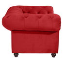 Fauteuil Max Winzer Orleans rouge