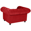 Fauteuil Max Winzer Orleans rouge