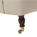 Canapé Max Winzer 3 places (2 parties) Crème Passion avec passepoil bleu foncé