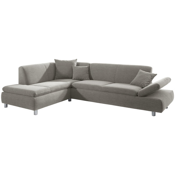 Max Winzer corner sofa left with sofa 2.5-seater right Prague silver