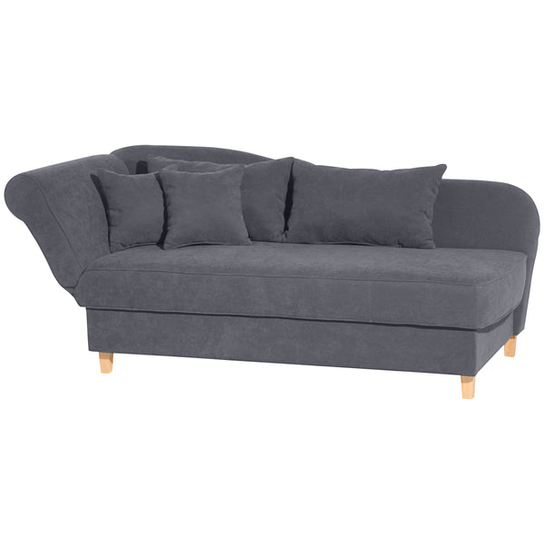 Max Winzer chaise longue with folding armrest on the left Selma anthracite