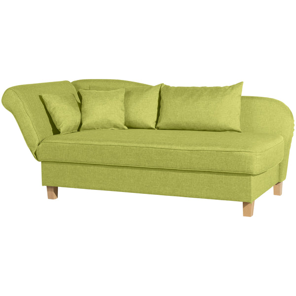 Max Winzer chaise longue with folding armrest on the left Selma apple