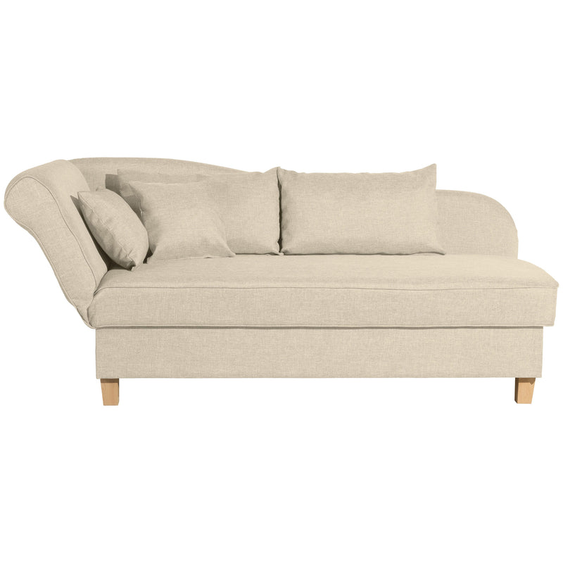 Max Winzer Recamiere mit Armteil links klappbar Selma beige