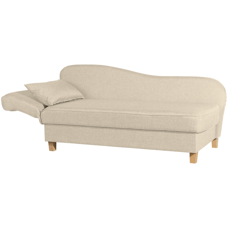 Max Winzer Recamiere mit Armteil links klappbar Selma beige