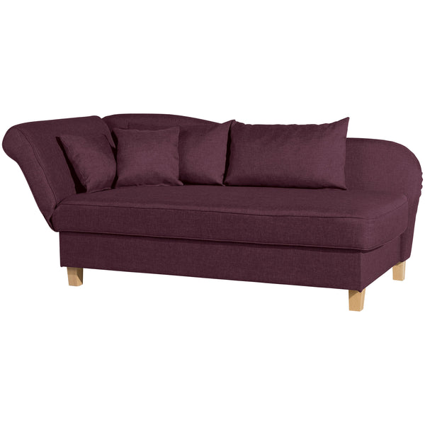 Max Winzer chaise longue with folding armrest on the left Selma burgundy