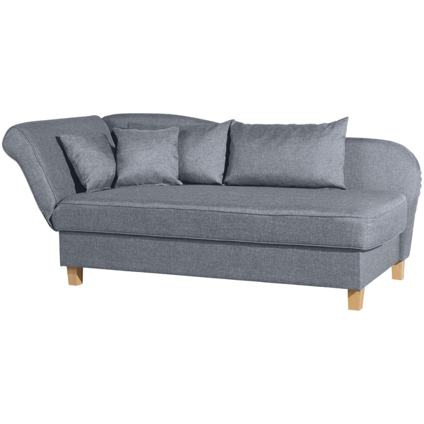 Max Winzer chaise longue with folding armrest on the left Selma denim