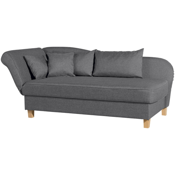 Max Winzer chaise longue with folding armrest on the left Selma graphite