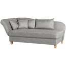 Max Winzer chaise longue with folding armrest on the left Selma light grey