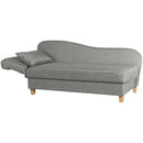 Max Winzer chaise longue with folding armrest on the left Selma light grey