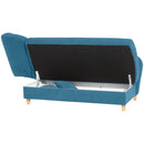 Max Winzer chaise longue with folding armrest on the left Selma petrol